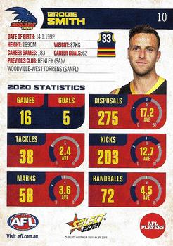 2021 Select AFL Footy Stars #10 Brodie Smith Back